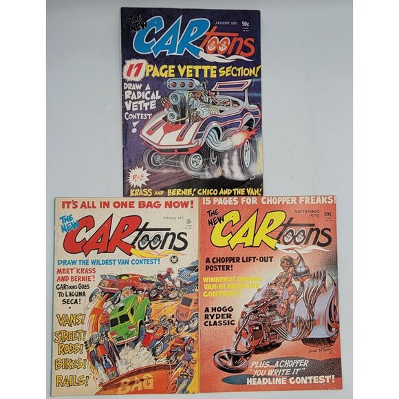 Vintage CARtoons Comic Book Lot Of 17 Issues From 1970s & 1980s - Picture 5 of 6